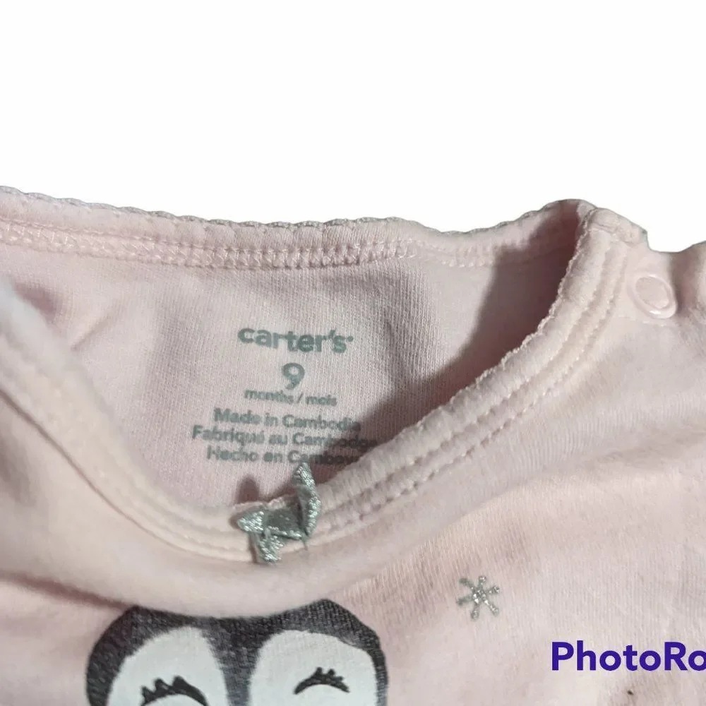Baby Girl Bodysuit & Fleece Coat Set, Size 9M & 18M
